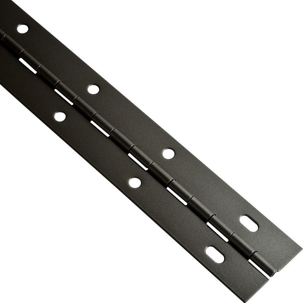 Charcoal Gray, Slotted Piano Hinge, 36" L x 11/2" W Buy Online in