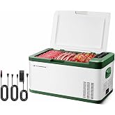 A-Premium 12 Volt Refrigerator 21QT/20.1L Portable Car Fridge Cooler | -4&deg;F~68&deg;F Portable Freezer Fast Cooling with 12/24V DC &amp; 110/240V AC for Home Party Camping RV Roadtrips Truck Outdoor Use