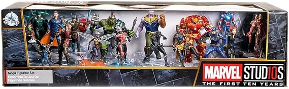 disney store marvel 10th anniversary mega figurine playset