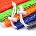 M-Aimee 6 Pack Mesh Stuff Sack, Laundry Bag,Golf Ball Bag, Durable Lightweight Nylon Mesh Bag with Cord Lock Closure (Multicolor)
