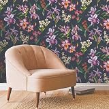 Rasch Maya Floral Wallpaper Orchids Lilac Multi Colourful Tropical Exotic view 8