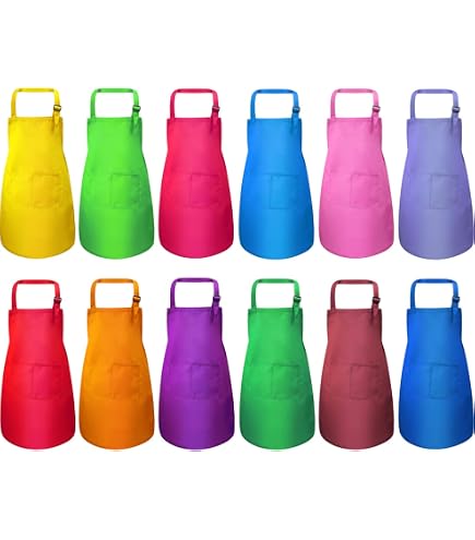 2 Pack Parent & Child Matching Aprons With Pocket - For Cooking, Baking, Painting, Gardening (Adult & Kids Set) - View #13