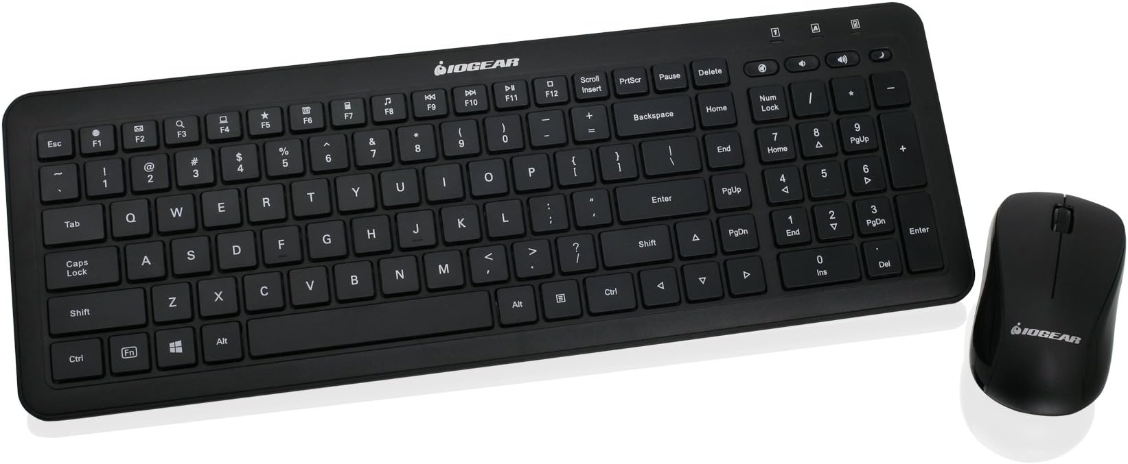 IOGEAR Quietus RF Desktop - Wireless Keyboard & Mouse Combo, GKM553R