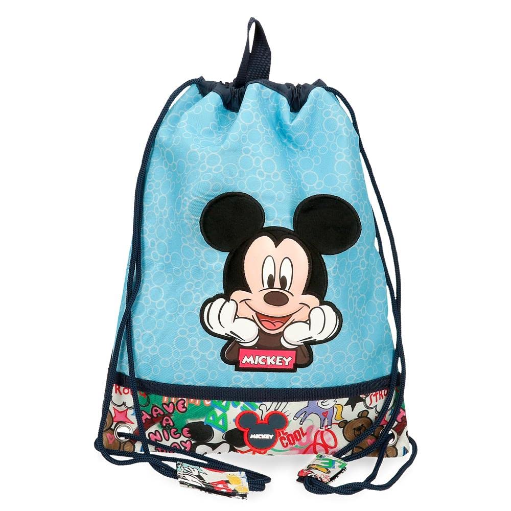 Disney Mickey Be Cool Blue Lunch Bag 27x34 cms Polyester