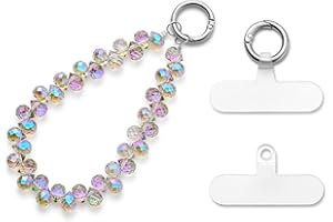 MORSUNBELA Phone Lanyard Universal Hand Wrist Strap Lanyard for Woman Girl Phone Chain Beaded Bracelet