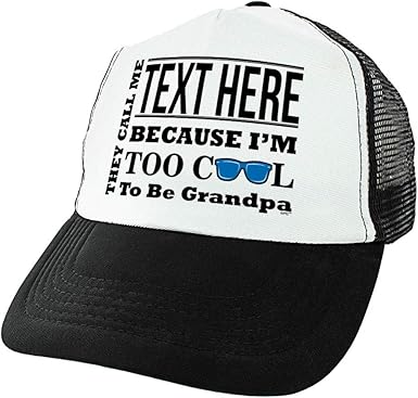 personalized grandpa hat