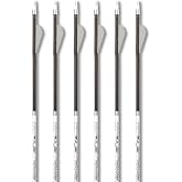 Carbon Express Maxima Photon SD Fletched Arrows with 2-Inch Quadel Raptor X Vanes, 6-Pack - Available in .300, .350, and .400