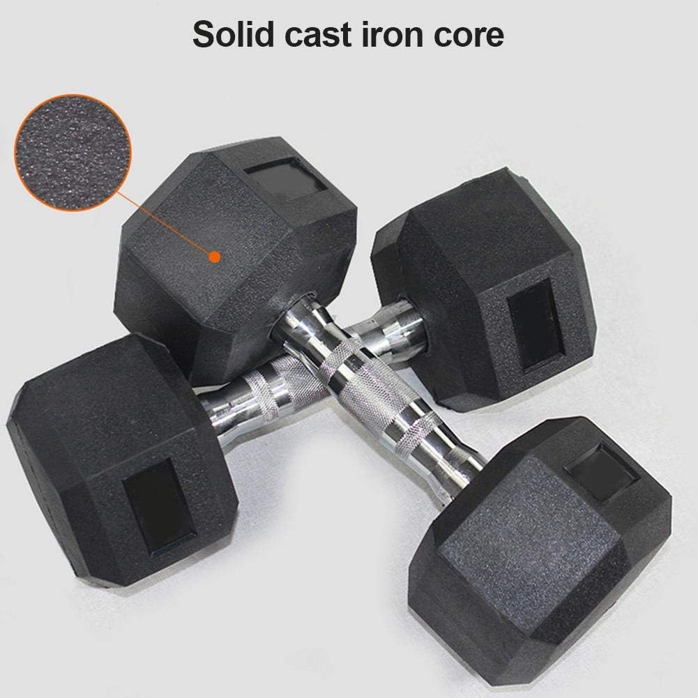 wendaby Dumbell Set Dumb Bells Sets Women Fitness Workout Dumbbells Cast Iron Coated Comfortable Weights Exercise Hexagon Dumbbells Equipment Tools Dumbell Set Women