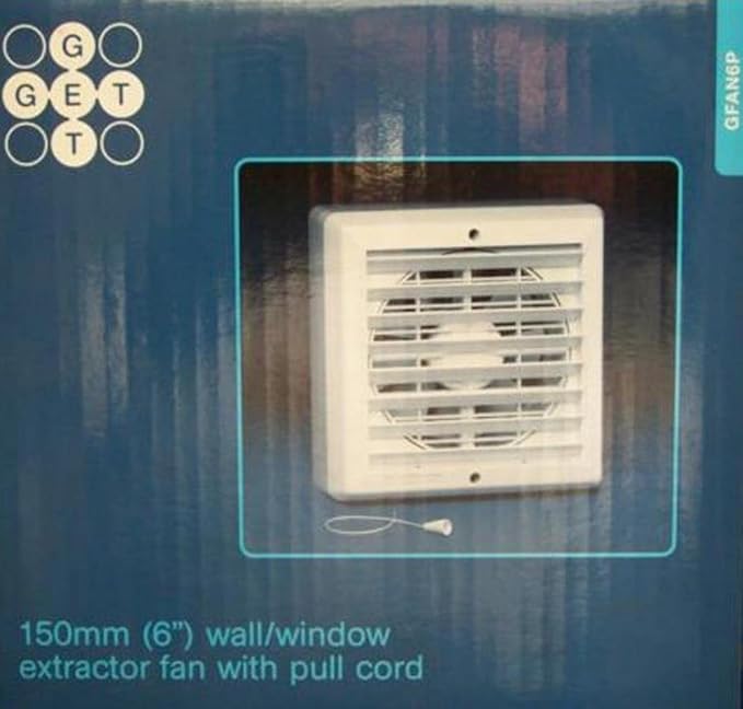 Schneider Electric GET GFAN6P 6" Extractor Fan with Pull Cord Overide