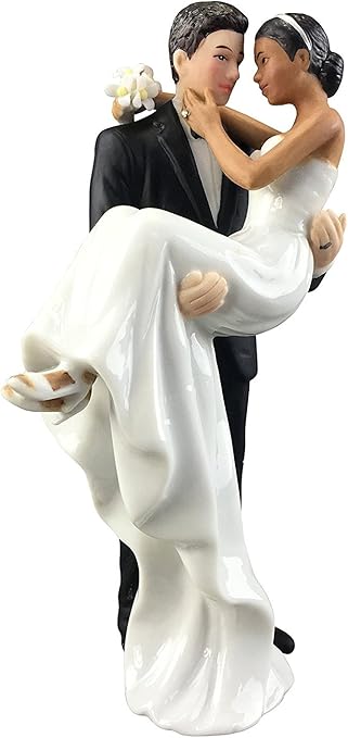Wedding Collectibles Caucasian Groom Holding African American