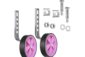 Ragyzity Training Wheels, Heavy Duty Rear with Stabilizers Mounted Kit, Variable Speed Bike Training Wheels Bike Stabilizers Mounted Kit, fit for 12, 14, 16, 18, 20 inch Kids' Single Speed Bike