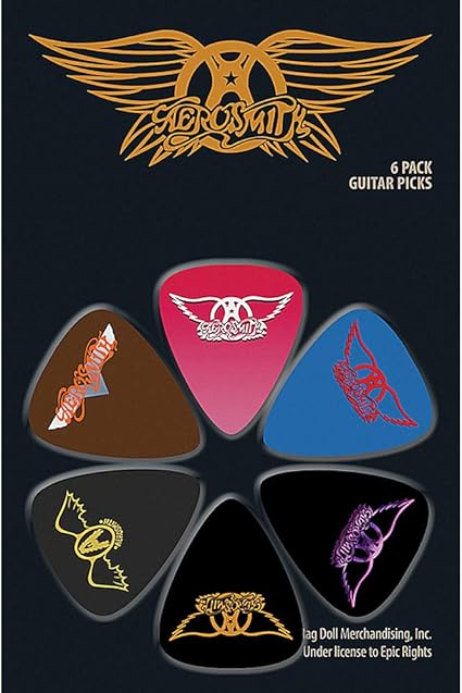 Amazon Aerosmith エアロスミス Guitar Pics 6枚セット ギターピック 公式 オフィシャル ギターピック 楽器