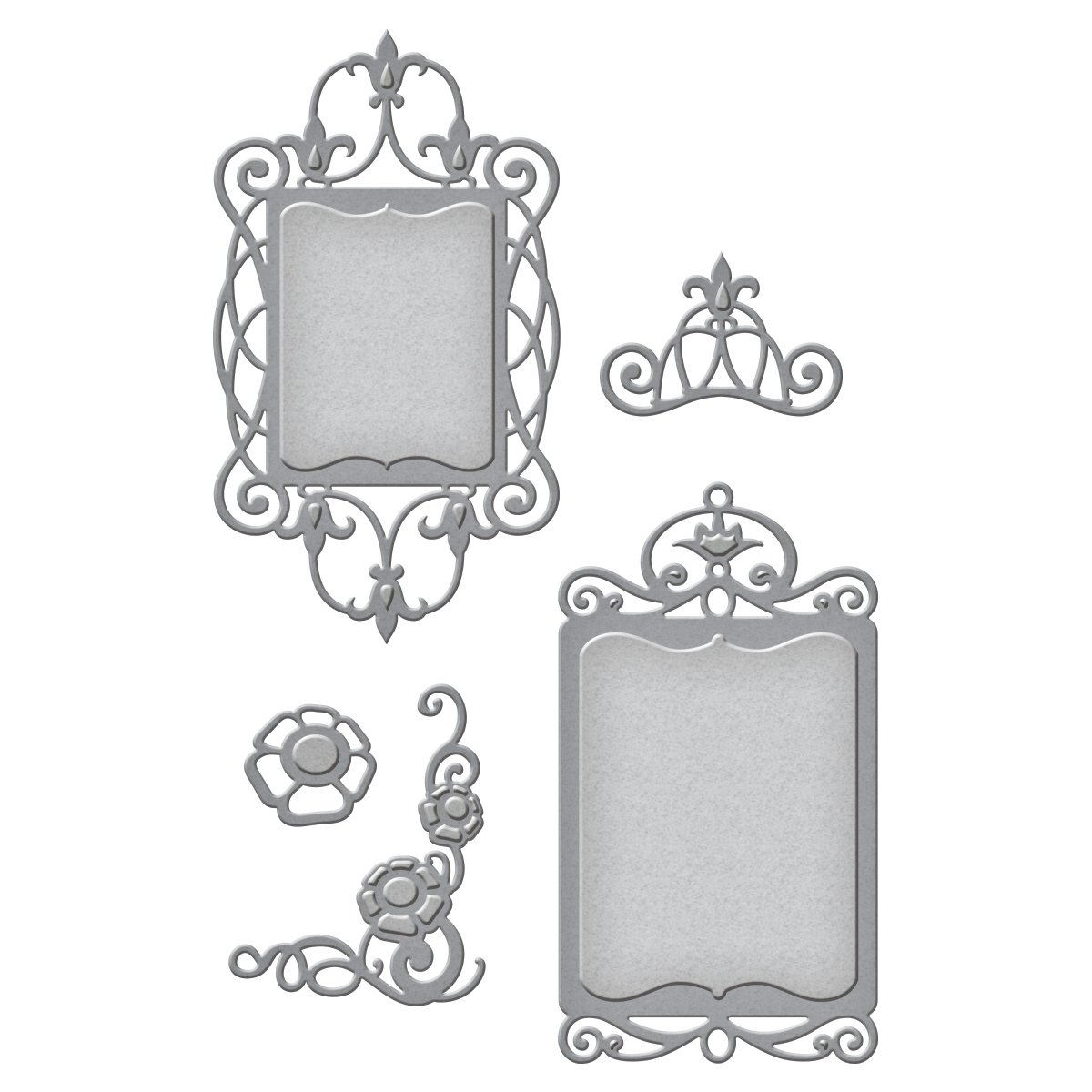 Spellbinders Shapeabilities Twisted Floral Tags Die, Metal, Brown — image 1