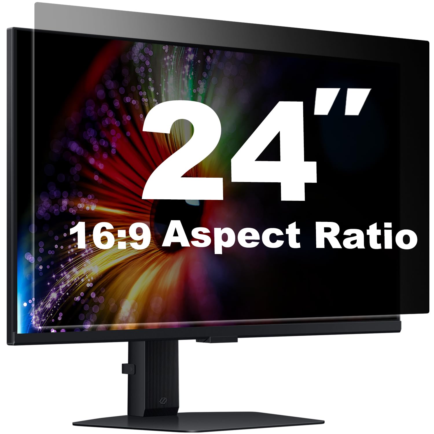 Photo 1 of [1 Pack] Twugs Computer Privacy Screen 24 Inch, Display Privacy Shield for 16: 9 Aspect Ratio, Monitor Anti-Glare & Privacy Filters, Anti-Blue Light, Removable