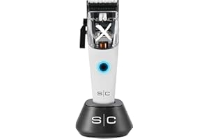 Stylecraft Instinct Professional IN2 Vector Motor Cordless Hair Clipper with Intuitive Torque Control, 3 Modular Lids