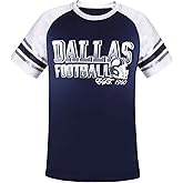 Simapak Mens Football Fans Athletic City Raglan T-Shirts - Navy & White