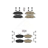 AmeriBRAKES Front Rear Ceramic Disc Brake Pads Kit