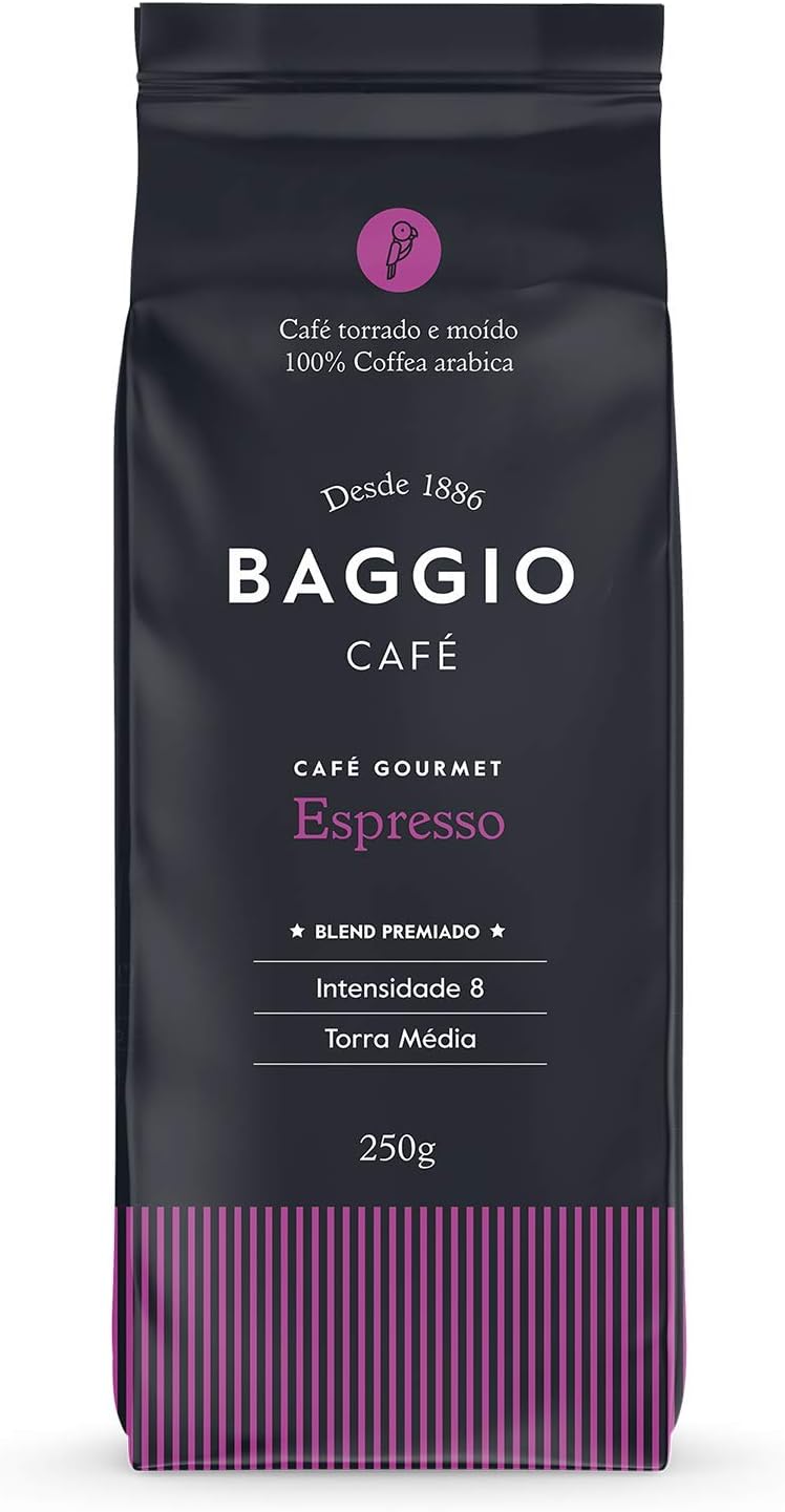 Café Torrado e Moído Gourmet Espresso Baggio Café 250g por Baggio Café