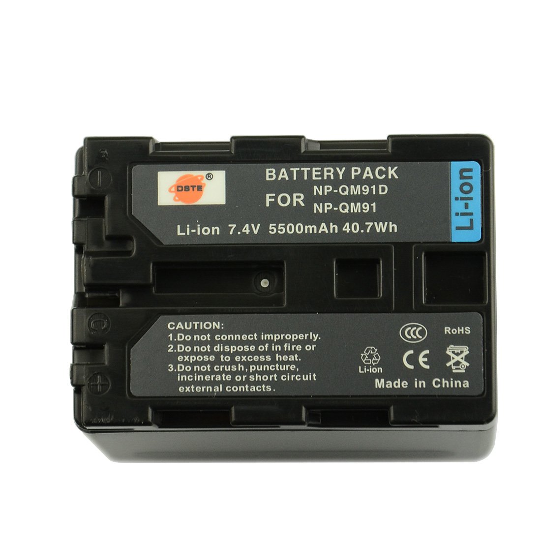 DSTE® NP-QM91D Rechargeable Li-ion Battery for Sony NP-QM91D, NP-QM91