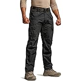 CQR Men's Tactical Pants, Water Resistant Ripstop Cargo Pants, Lightweight EDC Work Hiking Pants, Outdoor Apparel