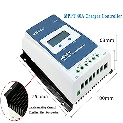 EPEVER 40A MPPT Charge Controller, Solar Panels