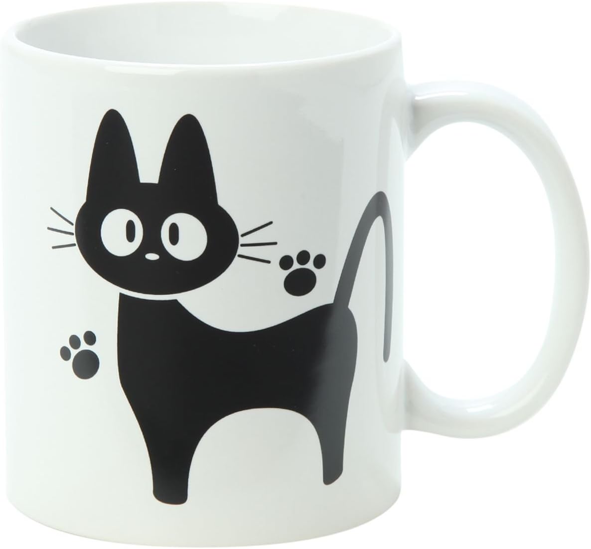 Amazon Jiji The Cat Mug Kiki S Delivery Service Mug Studio Ghibli Cat Mug Cat Lover Mug 11オンスホワイトセラミックマグ 11 Oz Cute Totoro 水筒 マグボトル