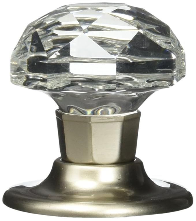 Amerock E52472CSG Clear Crystal with Satin Nickel Base Oversize Bi