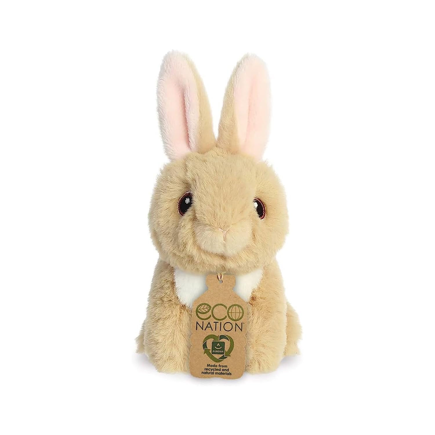 Aurora, 35074, Eco Nation Mini Tan Bunny, 5In, Soft Toy, Brown