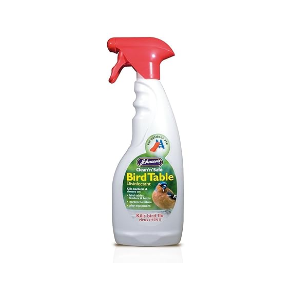 Johnsons Veterinary Products Ltd Jvp Clean 'N' Safe Bird Table Disinfectant 500Ml Trigger