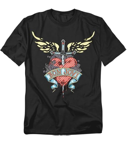 Amazon.com: Bon Jovi Unisex T-Shirt: Forever - Medium : Clothing