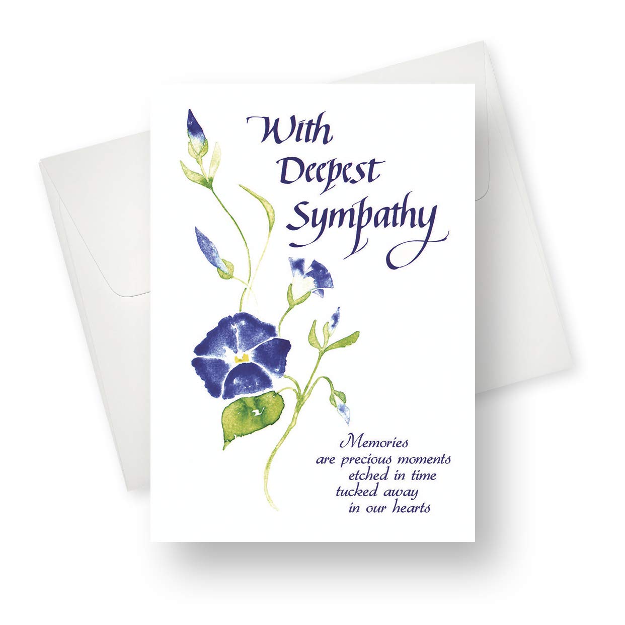 Northern Cards 12 Sympathy Cards Flower Wisp (May All The Cherished