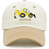 LIRUHOXA Kids Trucker Hat for Boys Girls Ages 3-9, UPF 50+ Protection Mesh Back Embroidered Baseball Cap