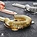 Double Cocktail Jigger Bell Jiggers Stainless Steel Seamless 1&2 OZ Measuring Jigger by Homestia, Gold