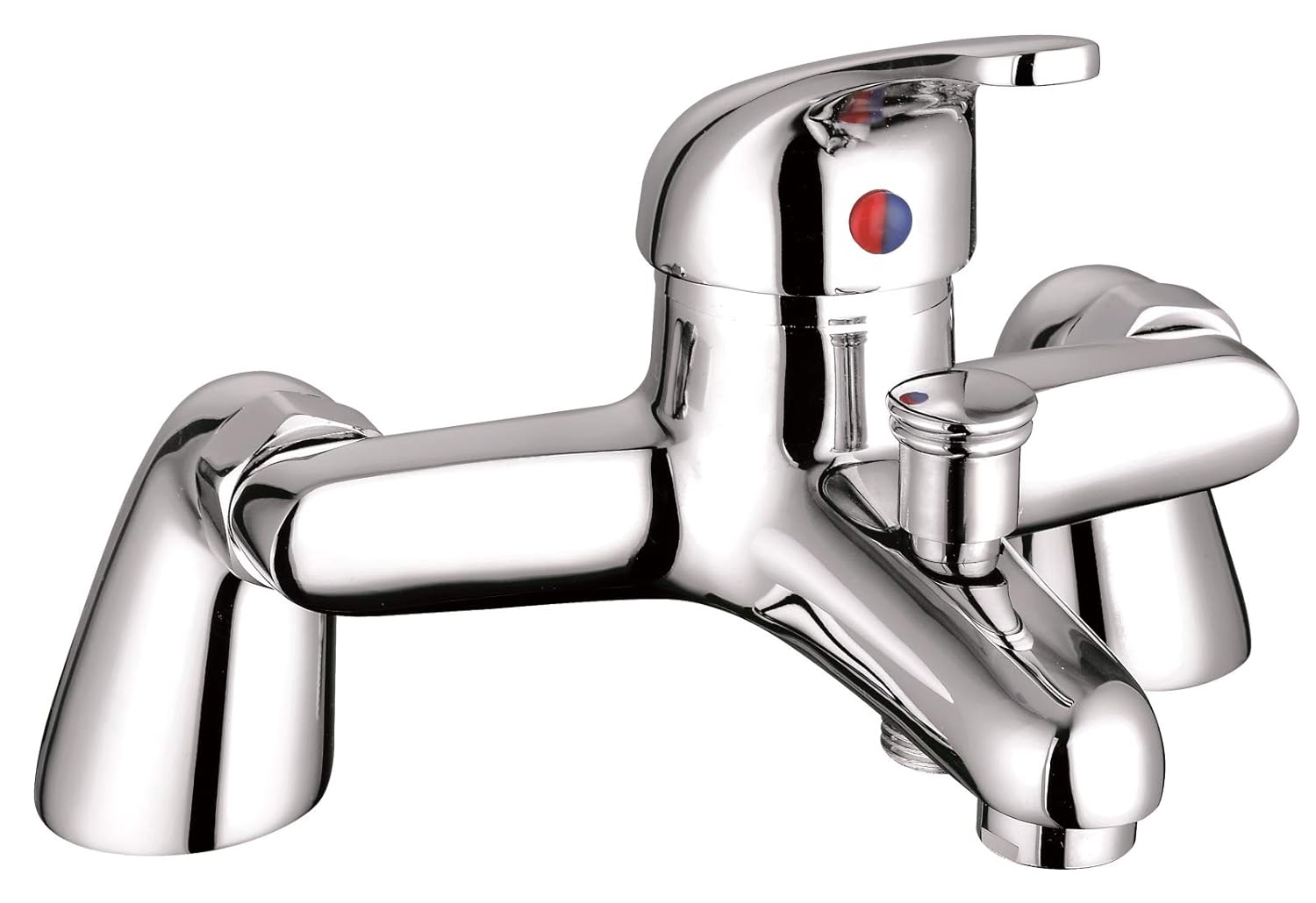 VeeBath Perth Modern Round Large Monobloc Single Lever Bath Shower