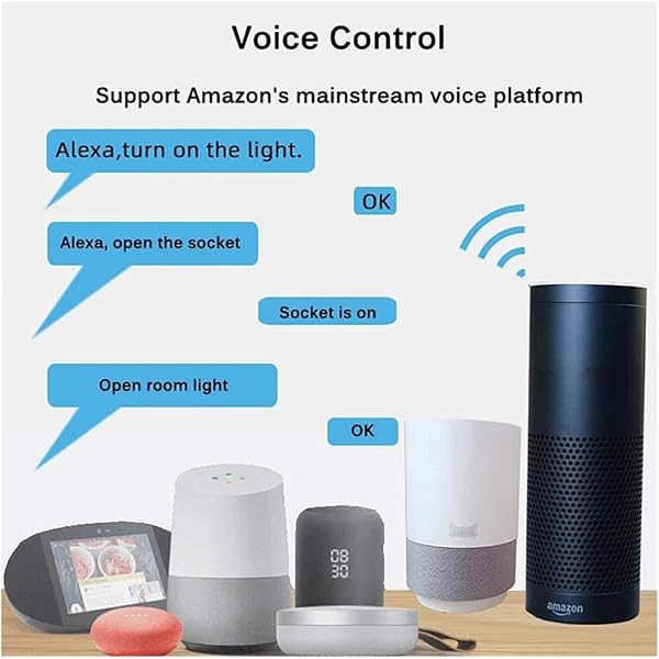 Actualizar Smart Plug 16A WiFi Socket Plug Works con Alexa Google Home Remote and Voice Control Outlets inalmbrico con funcin Temporizador no se requiere HUB 3 PACK Size US