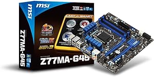 MSI Computer Corp. Intel Z77 Micro ATX DDR3 2400 Intel-LGA 1155 Motherboards Z77MA-G45