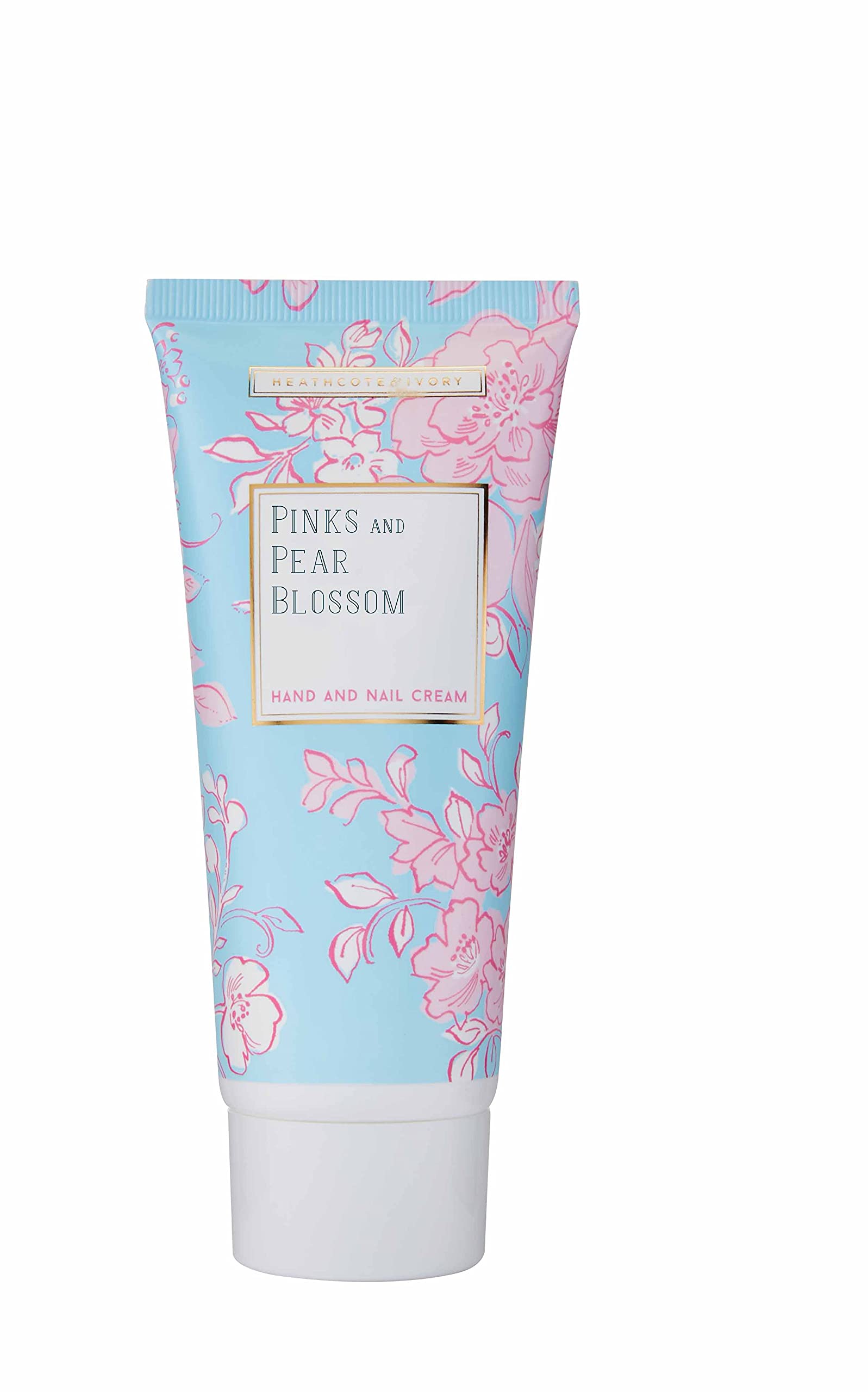 Heathcote & Ivory Florals Pinks and Pear Blossom Everyday Hand Cream with Vitamin E and Shea Butter, 100 ml