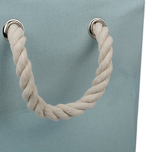 DII Bone Dry Medium Rectangle Pet Toy and Accessory Storage Bin, 16x10x12", Collapsible Organizer Storage Basket for Home Dcor, Pet Toy, Blankets, Leashes and Food-Aqua Paw Print