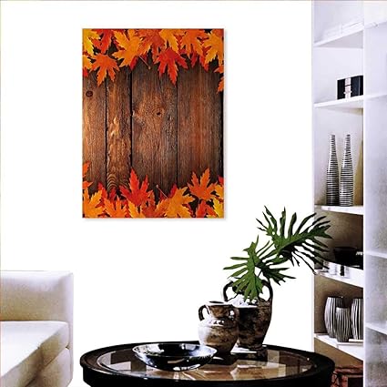 Amazon Com Fall Modern Wall Art Living Room Decoration Dry Leaves