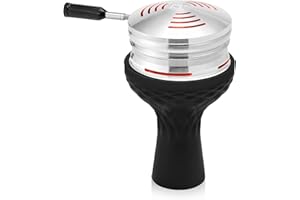 Hookah Bowl Set with HMD - Kitosun Vulcan Heat Management Device + Silicone Phunnel Bowl Save Shisha Flavors Easy Smoke Great Air Flow for Better Smoking