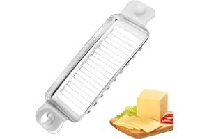 Butter Slicer Cutter, Stainless Steel Cheese Slicer Ergonomic Butter Gadgets Cheese Even Slicing for Portion Control Cheese B