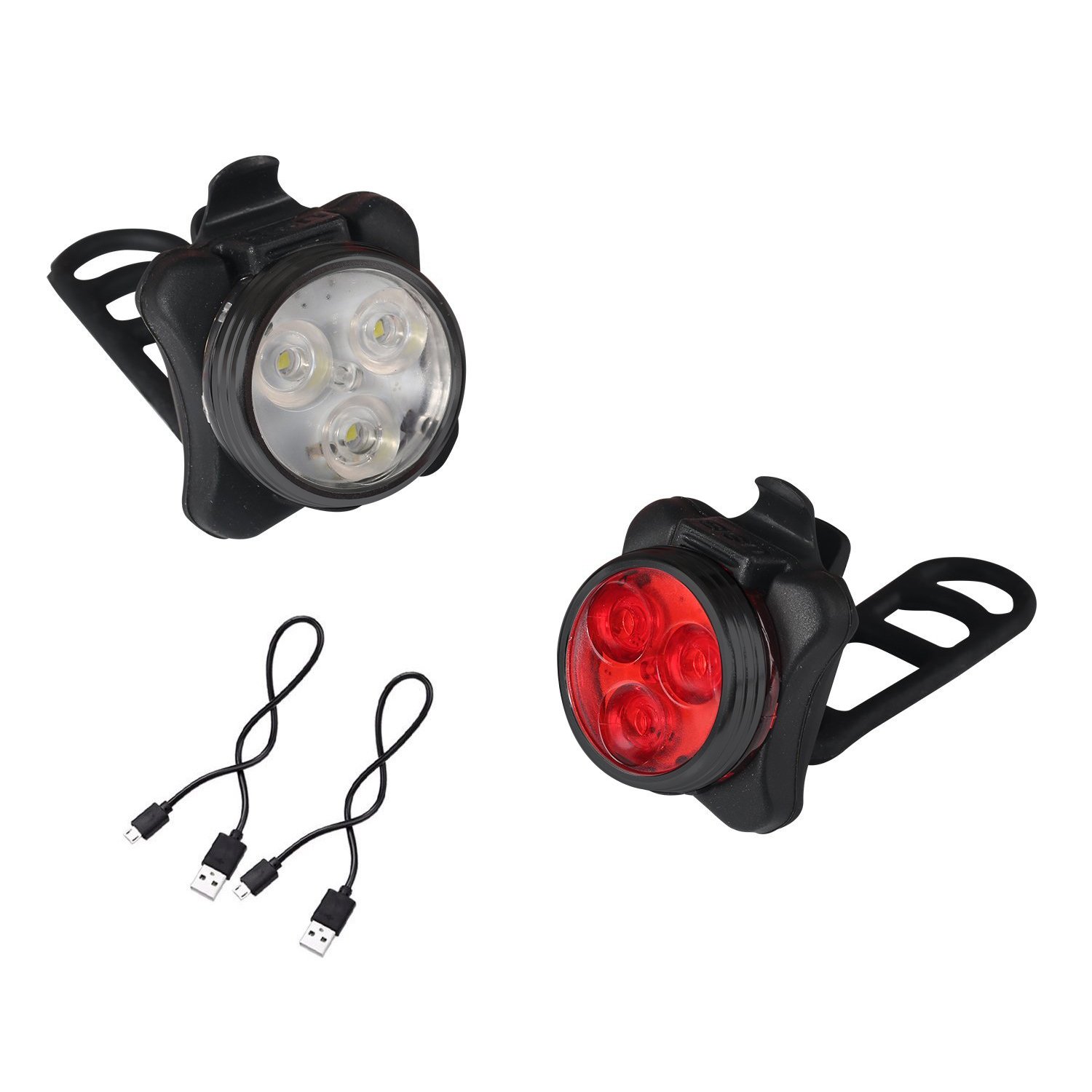 Buy BESTSUN Rechargeable LED Bike Lights Set Headlight Taillight