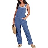 ANRABESS Overalls for Women Loose Fit Denim Overalls Adjustable Strap Jean Jumpsuit Bib Romper Spring Casual Work Outfits