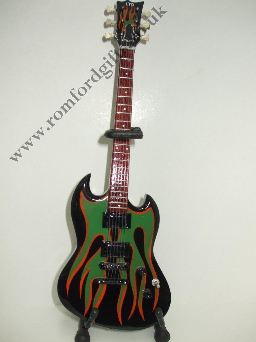 METALLICA JAMES HETFIELD ESP GRYNCH Miniature Guitar