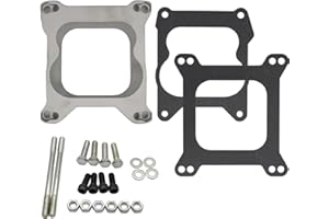 LPFIDI Carb Carburetor Adapter Kit 3/4" Thick Holley 4bbl Quadrajet Square Bore Spread Bore
