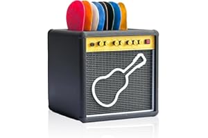 buyang Guitar Picks Holder Box-Guitar Pick Display Holder, Amp Speaker Styled Pick Holder BoxAmplifier speaker style pick holder，A beautiful gift for guitarists and music lovers.