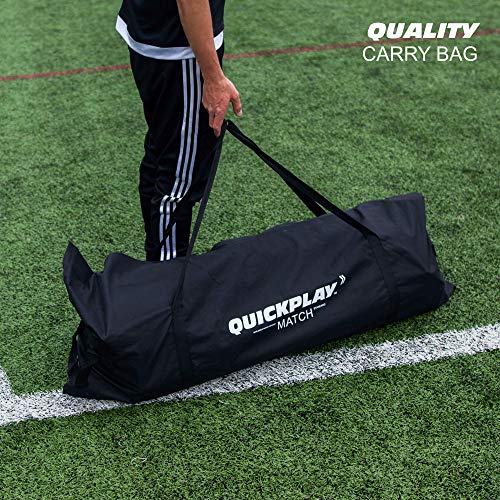 QUICKPLAY PRO Match-Fold Soccer Goal 12x6' with Carry Bag [Single Goal ...
