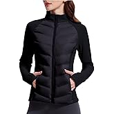 AFZ Lightweight Puffer Jacket Women 800 Down-Fill Waterproof Quilted Down Jackets for Hiking Running