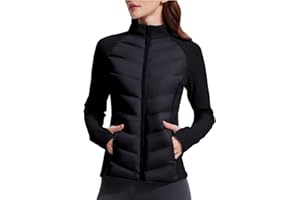 AFZ Womens Lightweight Puffer Jacket Water Resistant Fleece Lined Quilted Fall Duck Down Jackets for Hiking Running