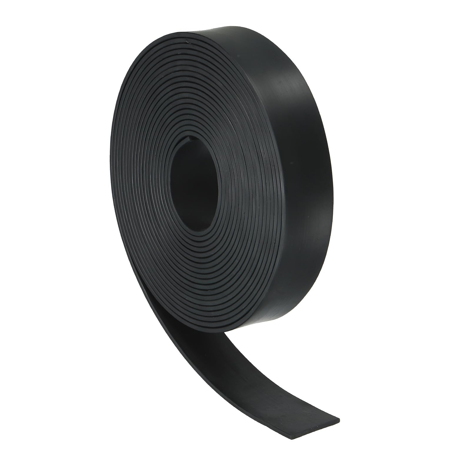 PATIKIL Rubber Strips, 1/16" Thick x 0.8" Wide x 6.6' Long Neoprene Rubber Sheets Solid Rubber Rolls for DIY Gasket Flooring Weather Stripping